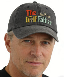 Alternative view of Golf Father Hat for Men, Adjustable Embroidered Wash Cotton Baseball Cap