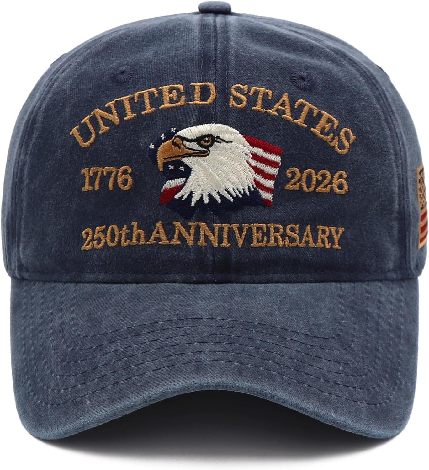 250 Anniversary USA Hat, Eagle Patriotic Embroidery Baseball Cap
