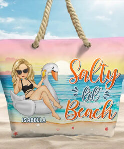 Sun Sand And A Drink In My Hand - Personalized Beach Bag