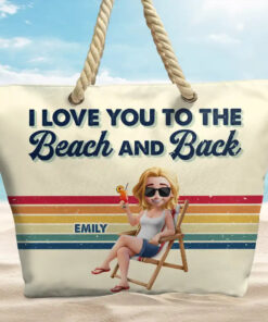 Alternative view of Girls Trip Besties Beach Vacation - Personalized Beach Bag