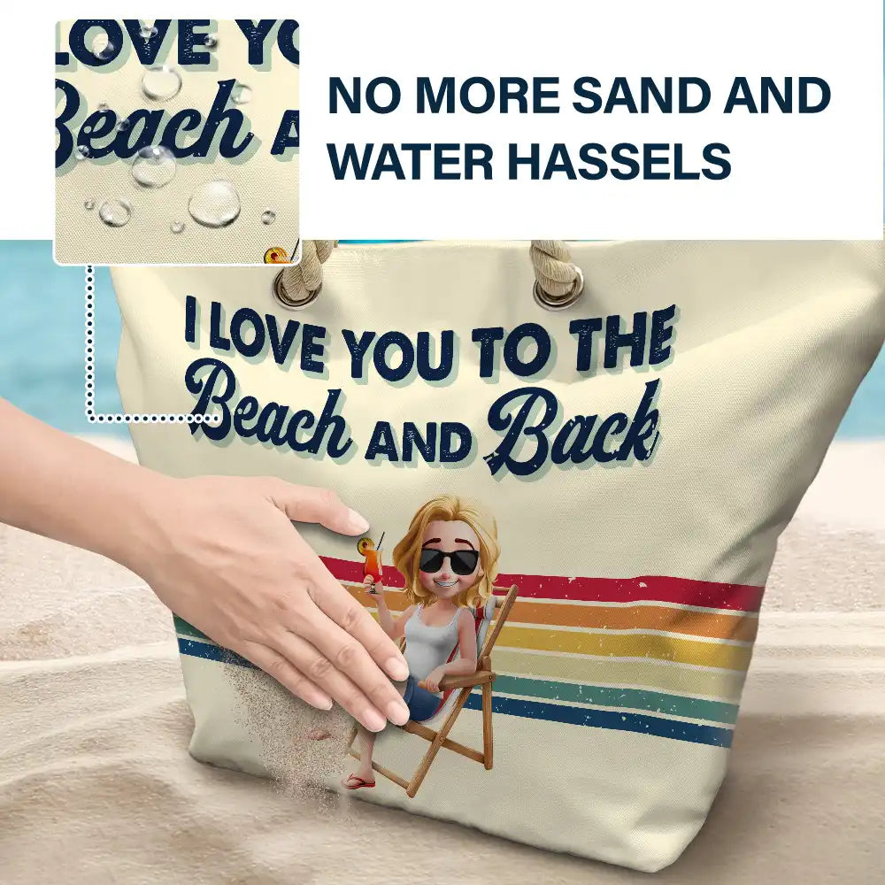 Girls Trip Besties Beach Vacation - Personalized Beach Bag - Image 6