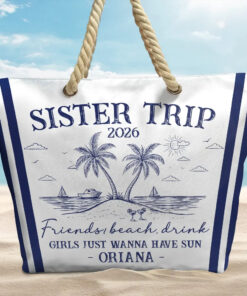 Alternative view of Girls Trip Friends Beach Drink - Personalized Beach Bag