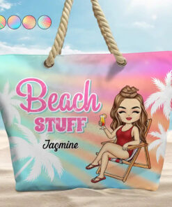 Beach Stuff Summer - Personalized Beach Bag