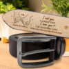 Holding Hands I Met You I Liked You - Personalized Engraved Leather Belt