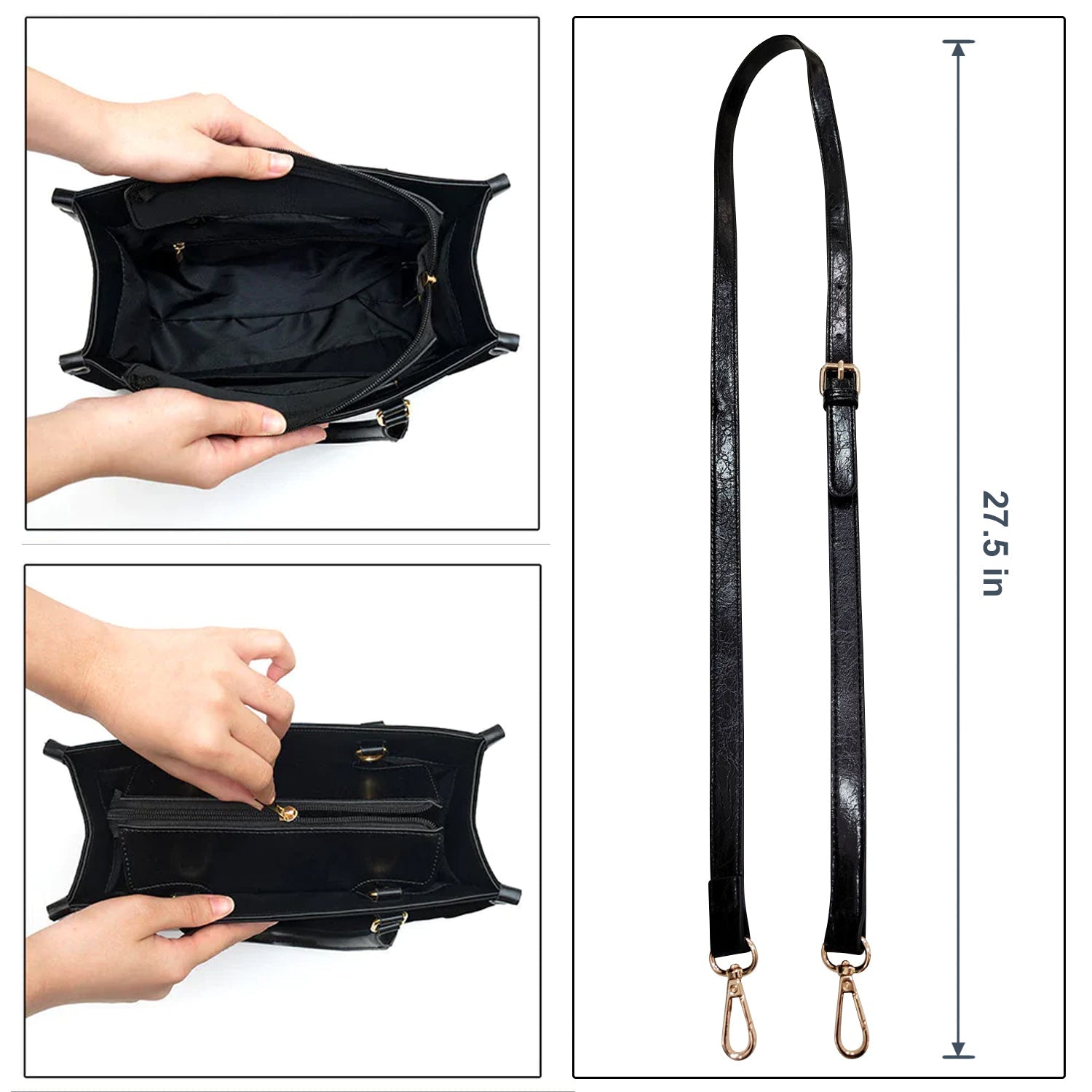 Just A Girl Who Loves Traveling - Gift For Her, Family, Vacation Lovers - Personalized Leather Bag - Image 5