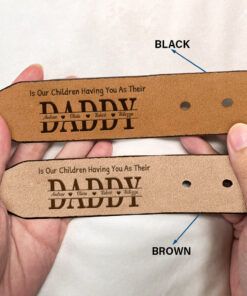 Alternative view of The Only Thing Better Than Having You As Husband - Personalized Engraved Leather Belt