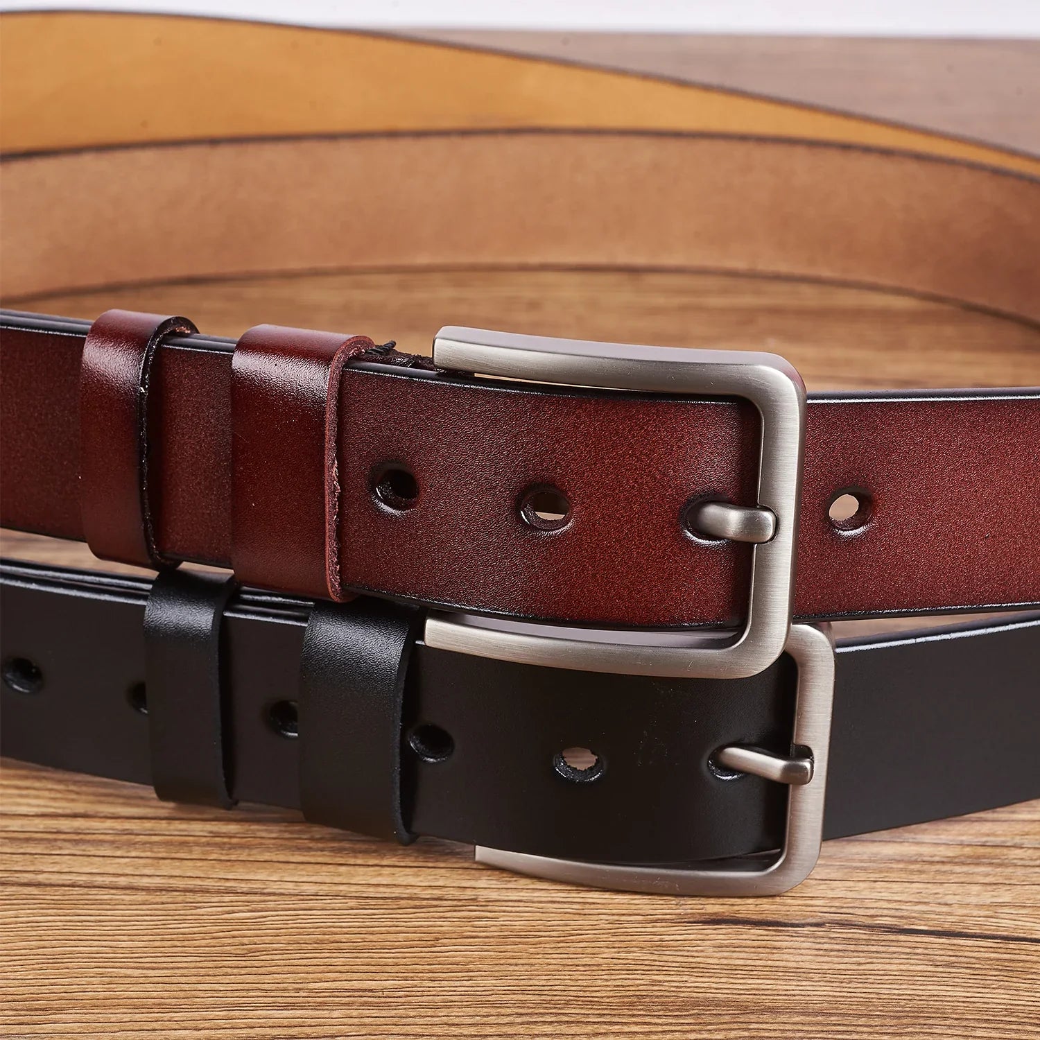 Congrats On Being My Husband You Lucky - Funny Gift For Hubby, Boyfriend, Spouse, Fiance, Dad Gift - Personalized Engraved Leather Belt - Image 3